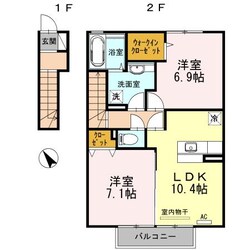 ドリームガーデンの物件間取画像